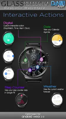 Glass Reflecto HD Watch Face android App screenshot 12