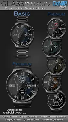 Glass Reflecto HD Watch Face android App screenshot 15